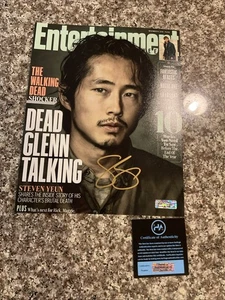 Steven Yeun Signed 8x10 Photo - The Walking Dead W/ Coa - Picture 1 of 4