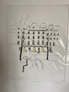 Limited Edition Print of Ecclestone Square,SW1, signed by artist- Iola Spafford - Picture 1 of 6