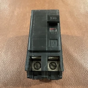 Square D QOB2100 2 Pole 100 Amp 240V Type QOB Bolt-On Circuit Breaker Chipped - Picture 1 of 8