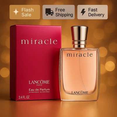 Miracle by Lancome 3.4 oz EAU De Parfum 100 ml Spray for Women New sealed in Box - Image 1 of 3