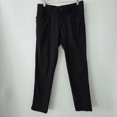 Pantalones Lululemon ABC Calce Clásico Para Hombre Negros 32 Cintura Elastizados Informales Foto 1 de 4