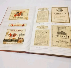 Lot of 400+ Collection of German French Italy Etc. Wine Bottle Labels in Booklet - Picture 1 of 21