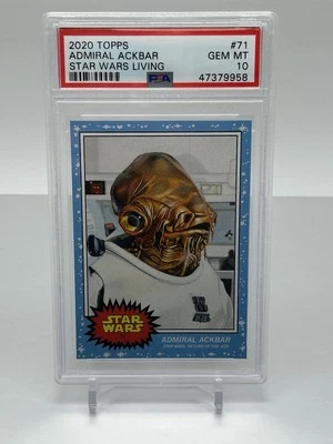 2020 Topps Star Wars Living Set 71 Admiral Ackbar PSA 10 Gem Mint - Image 1 of 2