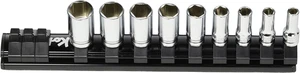 Koken socket set 6.35mm plug Z-EAL semi-deep socket rail set 9 pieces RS2300XZ9 - Picture 1 of 2