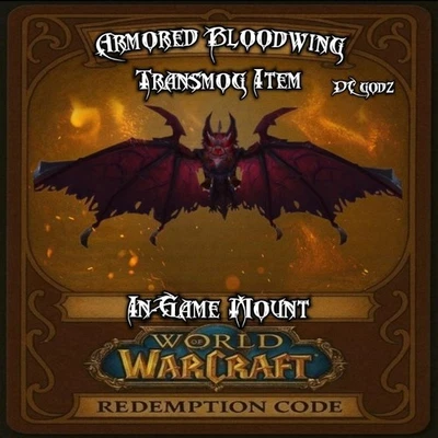 World of Warcraft Reittier - Armored Bloodwing ✨️ WoW TCG Beute ✨️ - Bild 1 von 2