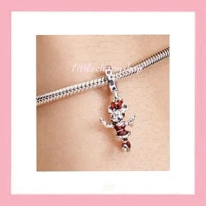 NEW Authentic PANDORA Disney Minnie Mouse Ice Skating Dangle Charm - 793530C01 - Picture 1 of 6