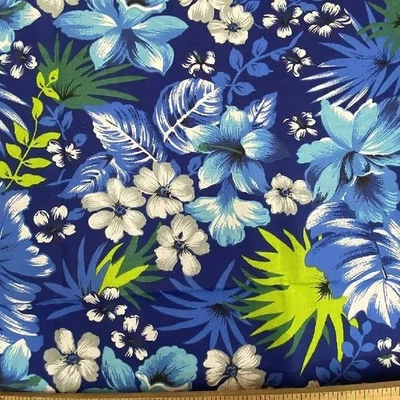 Tela de polialgodón floral hawaiana por yarda - 58/60" de ancho, suave y ligero Foto 1 de 4