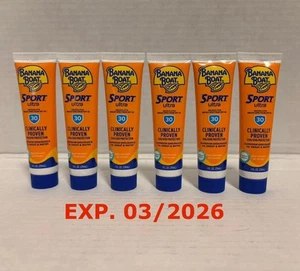 š 6-Pack BANANA BOAT Lotion Sport Ultra SPF 30 1oz. Travel Size EXP 3/2026 - Picture 1 of 18