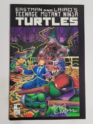 Teenage Mutant Ninja Turtles #9 Mirage 1986 NM 9.4 Signed Kevin Eastman w/COA - Image 1 of 4