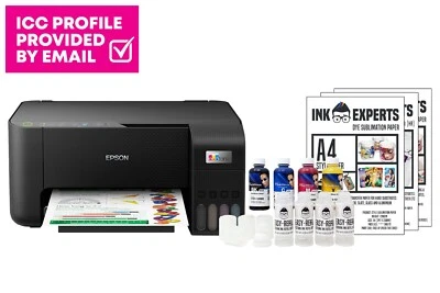 Sublimation Printer: EPSON ET-2860 + 4 x 100ml Sub Ink + Paper + ICC for Windows - Image 1 of 4