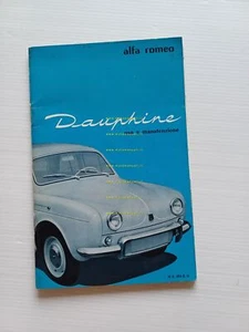 Alfa Romeo Dauphine manuale uso manutenzione libretto istruzioni originale - Picture 1 of 11