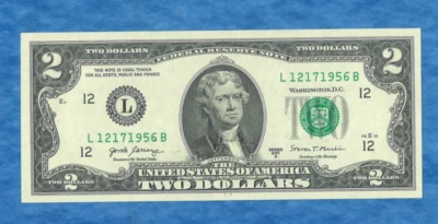 $2 Birthday Bank Note 12171956 December 17 1956 Dollar Date Note - Image 1 of 2