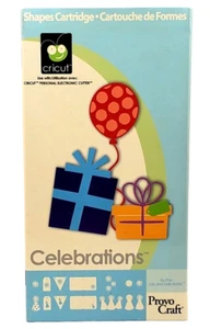 CRICUT Provo Craft CELEBRATIONS Shapes Cartridge 29-0020 Complete In Box - Picture 1 of 4