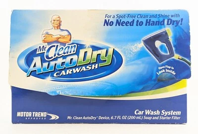 Mr. Clean Auto Dry Car Wash Spray & Starter Soap Kit – NOVO ESTOQUE ANTIGO RARO - Imagem 1 de 4