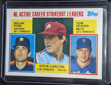 1984 Topps #707 Steve Carlton/Nolan Ryan/Tom Seaver LL NMMT+