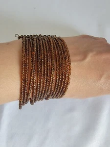 Brown Beaded Bracelet - Picture 1 of 6