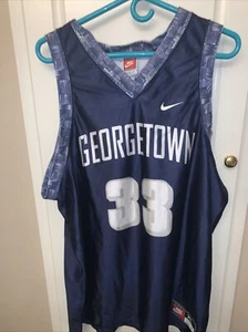 MENS XL NIKE Georgetown Patrick Ewing jersey mens blue Alonzo Morning BASKETBALL - Picture 1 of 10
