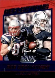 2016 Score Reflections Red #2 JASON WITTEN/ROB GRONKOWSKI - Picture 1 of 2