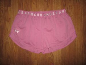 Womens UNDER ARMOUR HEATGEAR loose fit athletic shorts running XL