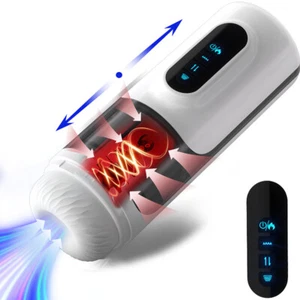 Lubricante Automático Masturbador Masculino Succión Empuje Calefacción Stroker Coño Sexo - Imagen 1 de 11