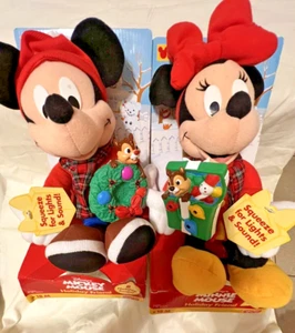 Disney Mickey Minnie Mouse Christmas Music Fisher Price Chip Dale Vintage Works - Picture 1 of 9
