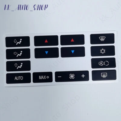 For BMW E53 X5 525i 530i 540i E39 Climate A/C Control Buttons Sticker Decals Foto 1 de 4