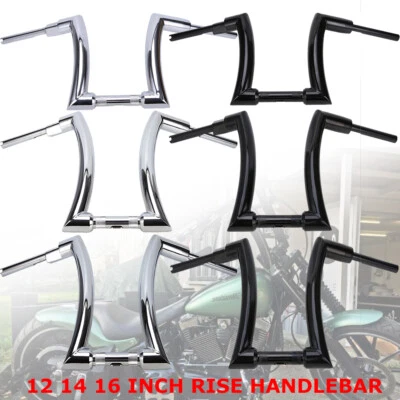 12" 14" 16" Rise APE Hanger Handlebar 2" DNA Monster Fat Bars For Harley Touring - Image 1 of 4