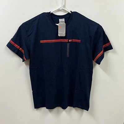 Camiseta Nike De Colección Para Hombre 2xl Azul Manga Corta Bordada Cuadros Swoosh Y2K Foto 1 de 4