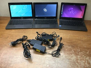 3 computer portatili Acer C720 Linux come nuovi Solus Ubuntu 1,40 GHz Celeron 2957U 4 GB 16 GB - Foto 1 di 21