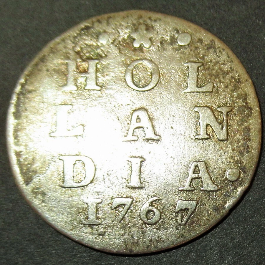 Certificate RRR Overdate 1767/6 Dutch Colonial New York Silver Lion Dime Holland - Image 1 of 4