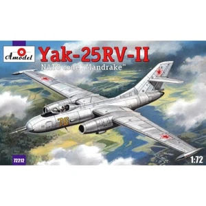 Amodel 72212 model kit 1:72 Yakovlev Yak-25RV-II "Mandrake" Soviet interceptor - Picture 1 of 24