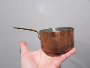 VINTAGE WALDOW BKLYN NY BROOKLYN NEW YORK MINIATURE COPPER SAUCE PAN COOK 12 - Picture 1 of 6
