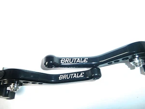 Mv Agusta 910 Brutale Corto Nero Freno E Leve Frizione da Corsa Strada S12F - Foto 1 di 8