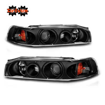 PARA HONDA ACCORD 90-93 2/4 Dr 4/6 Negro Proyector 1PC Faros Esquina Inspirar Foto 1 de 3