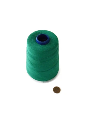 4 New Old Stock Green FILCO Polyester Cotton 2 Cord Thread by American Thread - Image 1 of 3