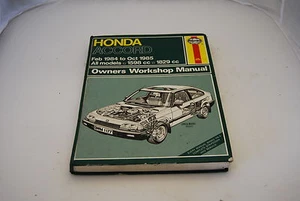Manual Del Propietario Del Honda Accord 1984-85 (Haynes) - Imagen 1 de 2