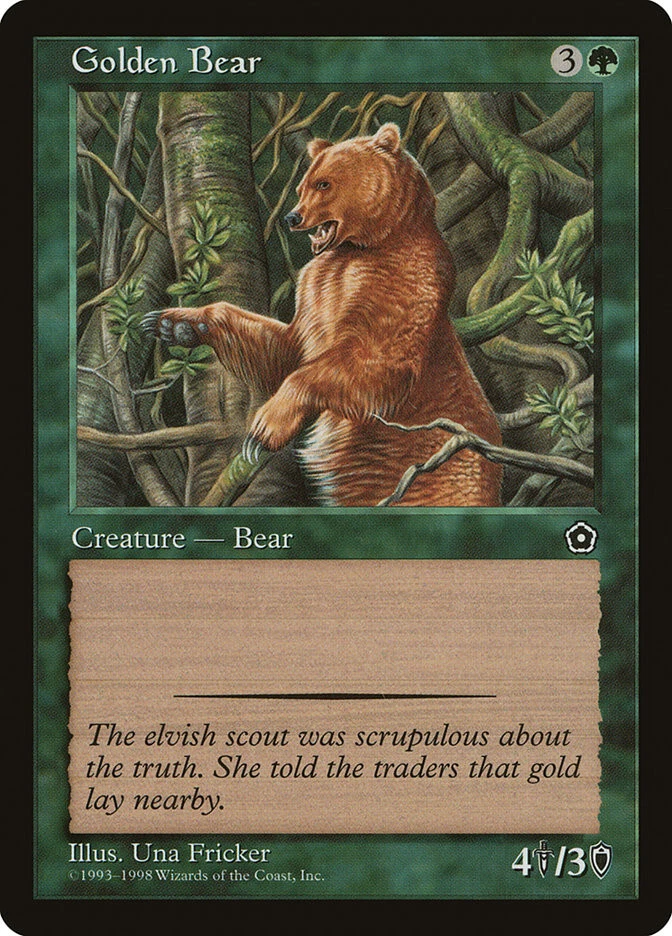 MTG Golden Bear  - Portal Second Age #127 - Image 1 of 1