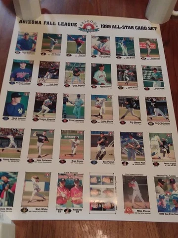 ARIZONA FALL LEAGUE 1999 All-Star card set promo poster w/ letter (Mike Piazza) Cover