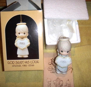 NEU Precious Moments #15768 GOD SEND HIS LOVE 1985 ORG BOX KOSTENLOSER VERSAND - Bild 1 von 1