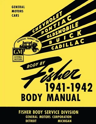 Fisher 1941 - 1942 carrocería manual - Chevy, Pontiac, Oldsmobile, Buick, Cadillac Foto 1 de 4