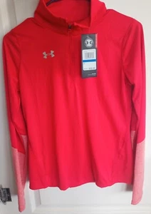 Under Armour Heatgear Girls Golf Polo Shirt YXL Heatgear Orange 1326796 600 Kids - Picture 1 of 8