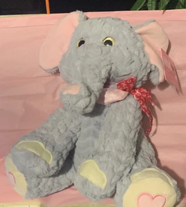 HugFun - Juguete de peluche de elefante gris de 14,5" - Nuevo con etiquetas - Imagen 1 de 6