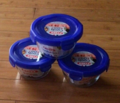3 x Pyrex Cook & Go Round Dish with Plastic Lid, 700ml Clear - RRP £15.00 each - Image 1 of 2