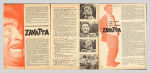1961 DOCUMENT : CIRQUE CLOWN ZAVATTA 3pages - Picture 1 of 1
