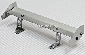 1/10 RC Car METAL WING SPOILER 1/10 DRIFT Touring Cars SILVER 165mm - Picture 1 of 7