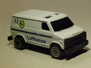 3 INCH 1985 Chevrolet G20 Van Lufthansa Welly 1/64 Diecast Mint Loose - Picture 1 of 5