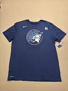 New X-large Mens Nike Minnesota Lynx Basketball T-shirt Whalen 13 Navy Blue XL - Picture 1 of 9