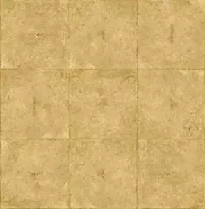 Wallpaper Faux Gold Leaf Crackled Squares, 56 sq ft / bolt - Picture 1 of 1