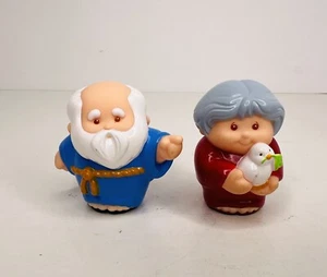 2pc Little Tikes Toddle Tots Noah & Wife w/Dove Replacement Pieces Ark Toys - Picture 1 of 7