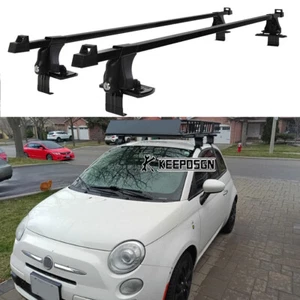 Portaequipajes de carga para kayak + bloqueo para Fiat 500 2010-2018 54" - Imagen 1 de 17